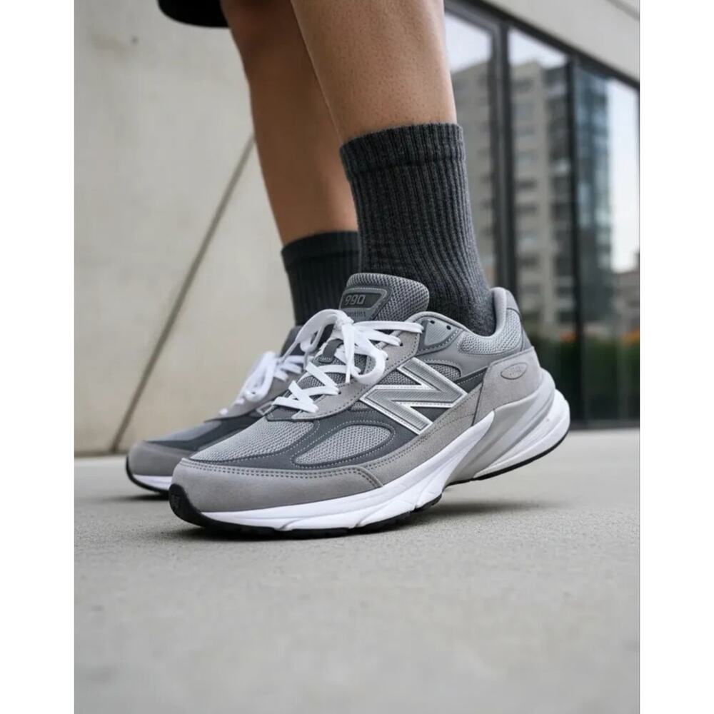 New Balance 990v6 Made in USA Grey Castlerock M990GL6 Men's Size 13 US D